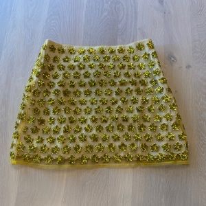 J Crew sequin mini skirt